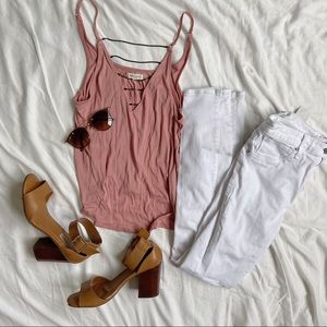 URBAN OUTFITTERS PLUNGING NECKLINE CHAIN TANK